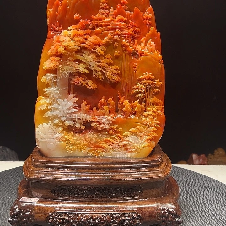 潮***人寿山石山水风光秀丽迷人