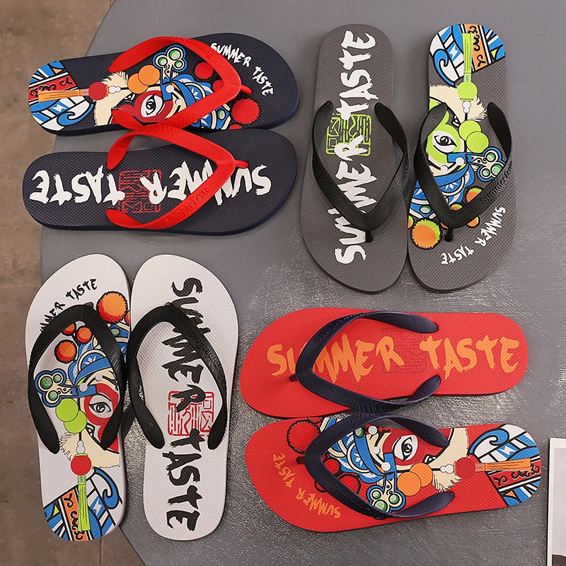 国潮人字拖鞋男室内外穿新款潮流洗澡防滑耐磨拖鞋夏季沙滩鞋夹脚