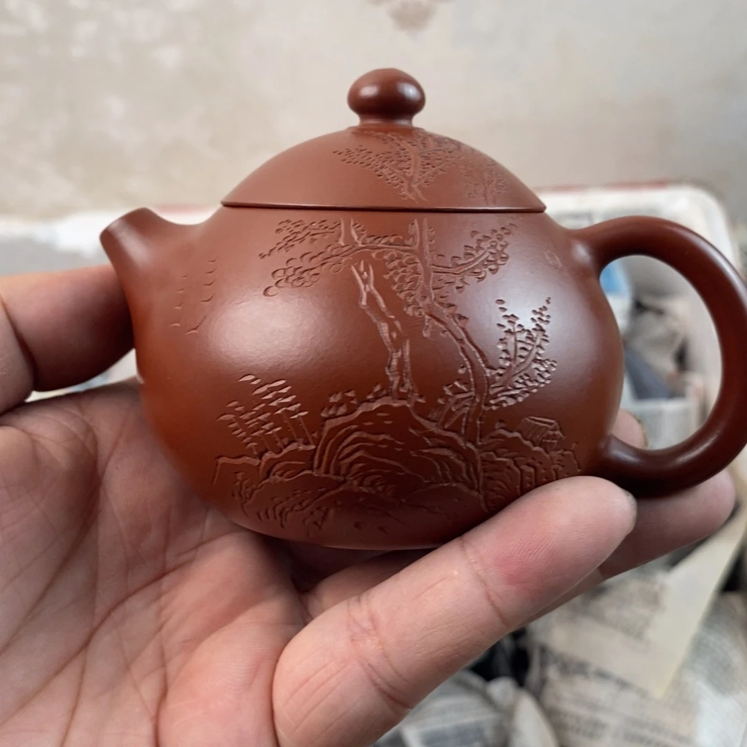 茶壶紫砂宜兴手工原矿紫砂壶qq