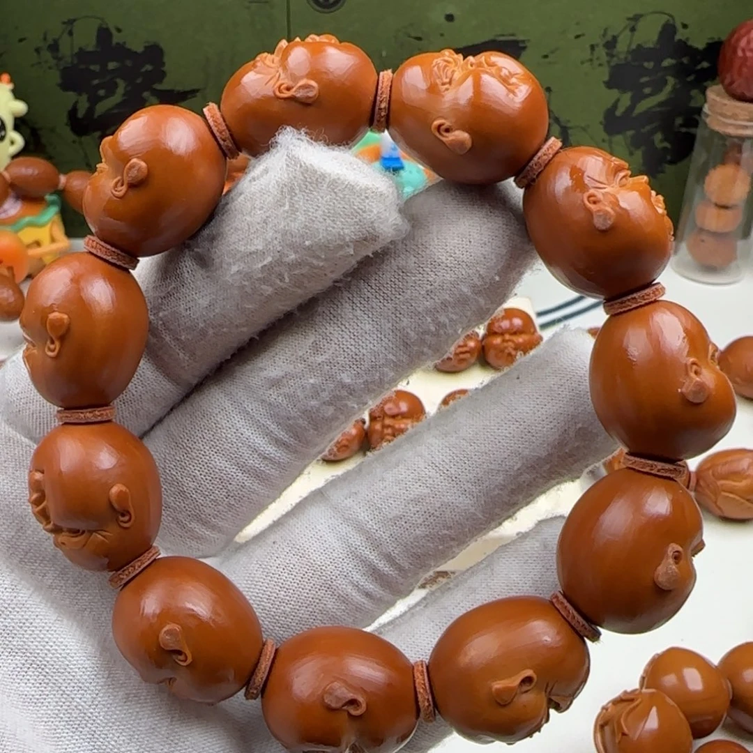 橄榄核手串/手链2.0留刀痕百态