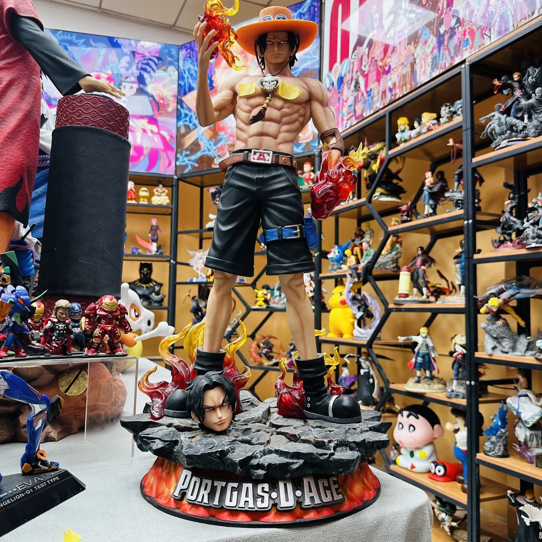 【优质好货】海贼王 JT厂 大号梦幻艾斯 磁吸双头雕 可发光 70CM