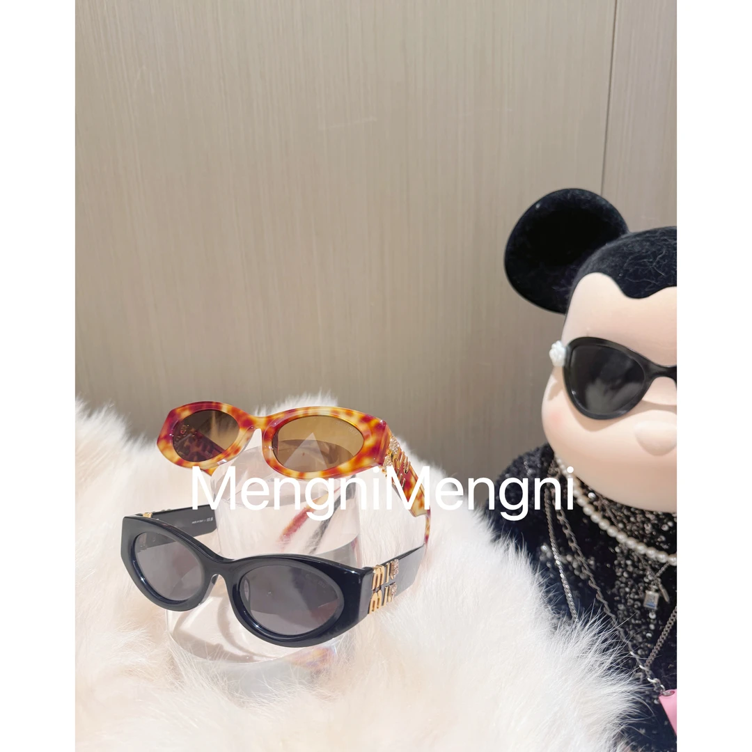 P1374 太阳眼镜黑金猫眼女时尚百搭墨镜