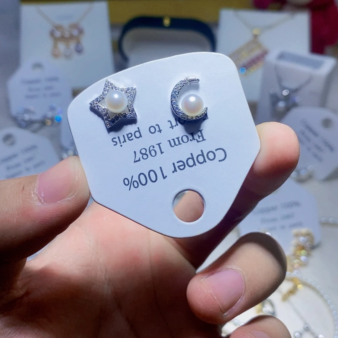 未镶嵌淡水珍珠耳饰