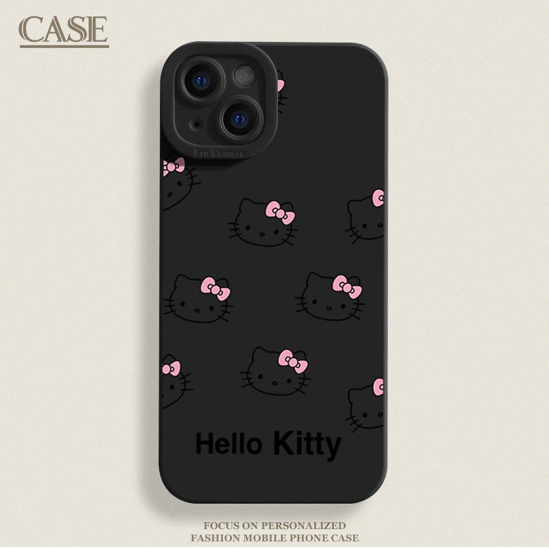 卡通KT猫适用iPhone17ProMax手机壳16苹果15软14瞳影13磨砂1211xr