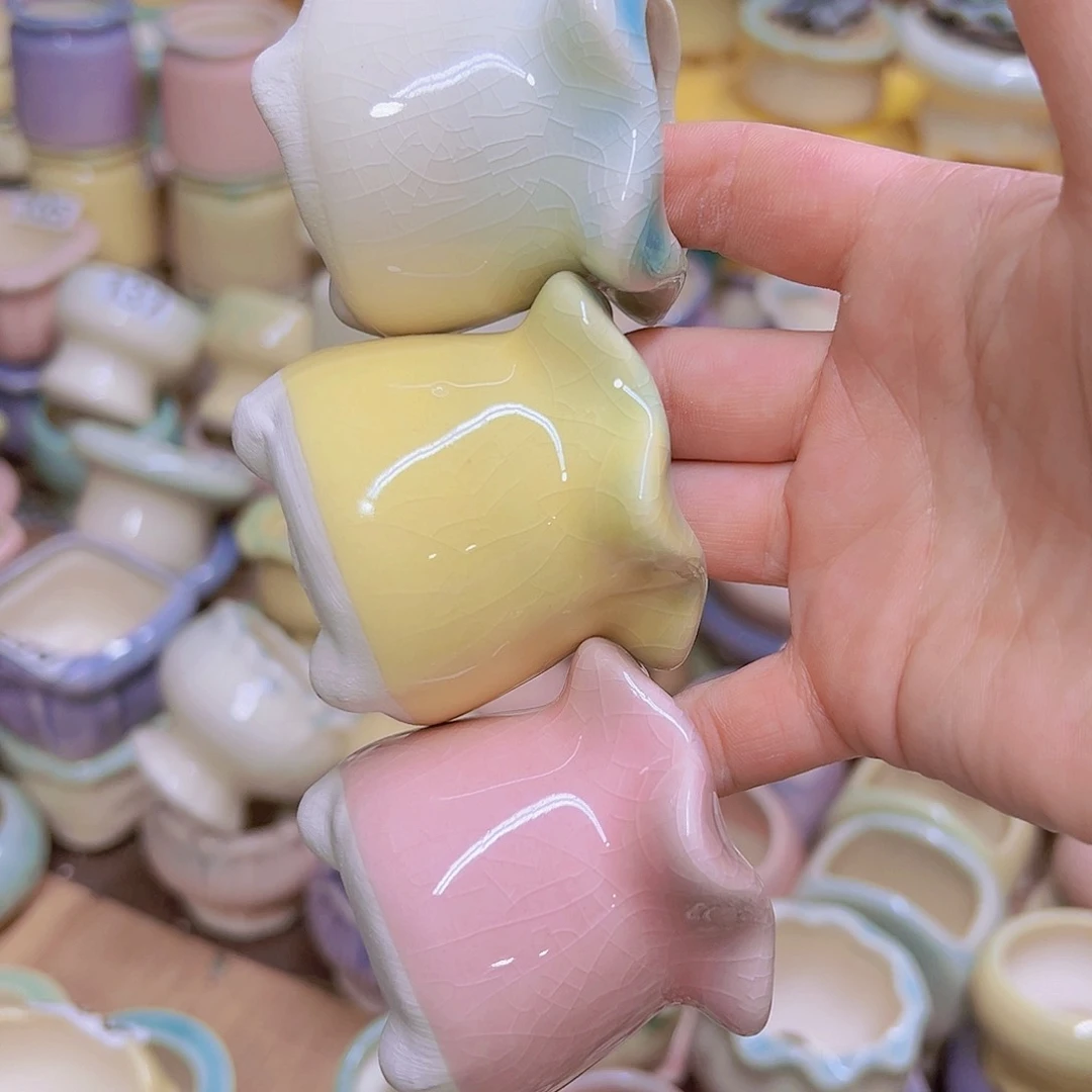 红陶陶瓷花盆当场满12包邮