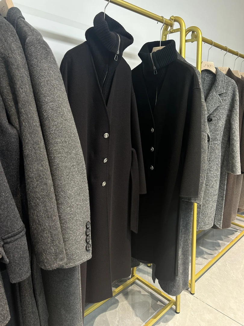 2026新款100%绵羊毛商场专柜正品通勤百搭时尚气质显瘦高级感大衣