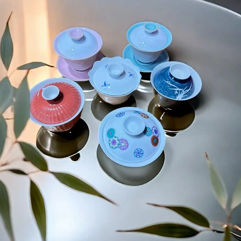 二才三才盖碗（随机发一不挑颜色）（微瑕）