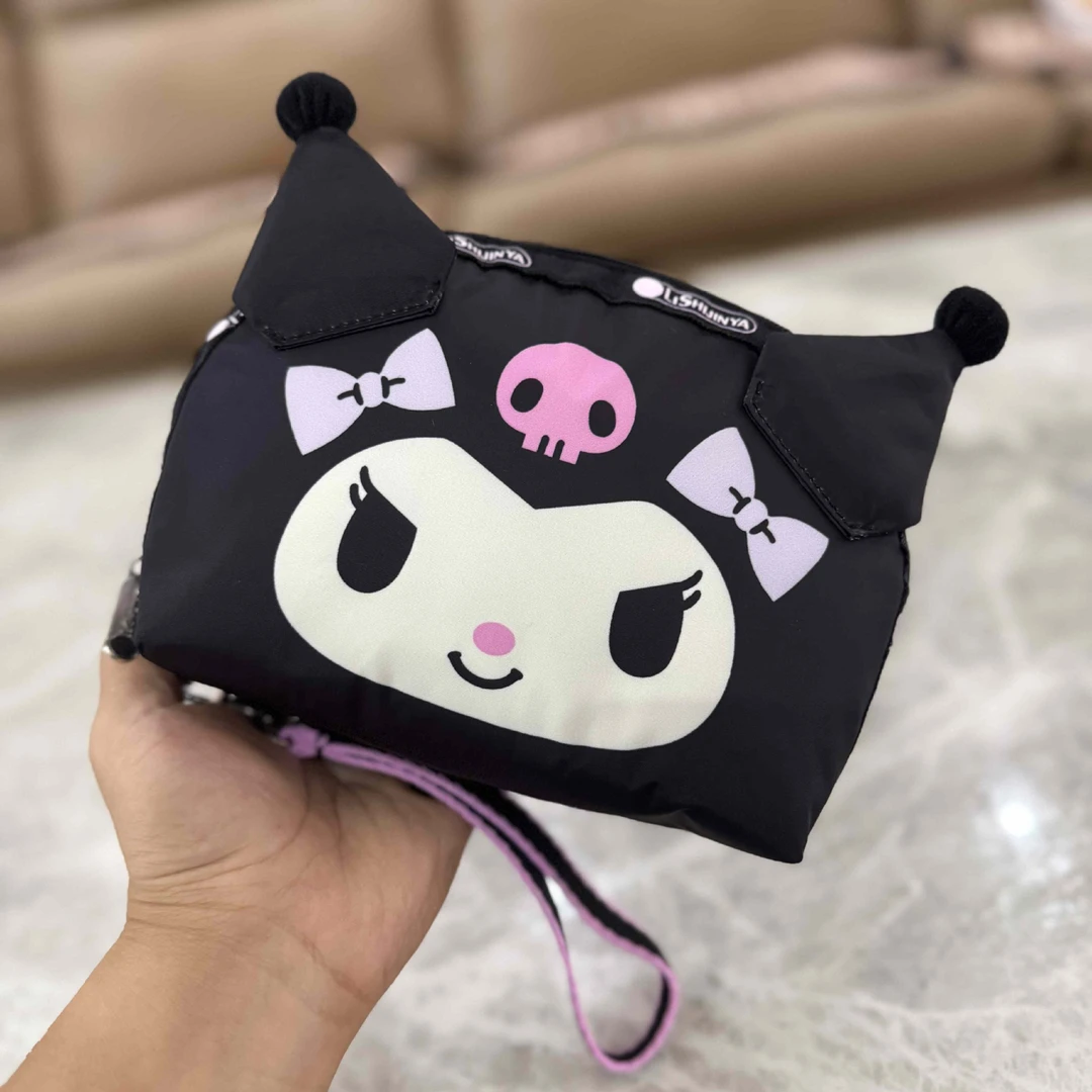 卡通动漫可爱休闲手拿小圆手机印花布包