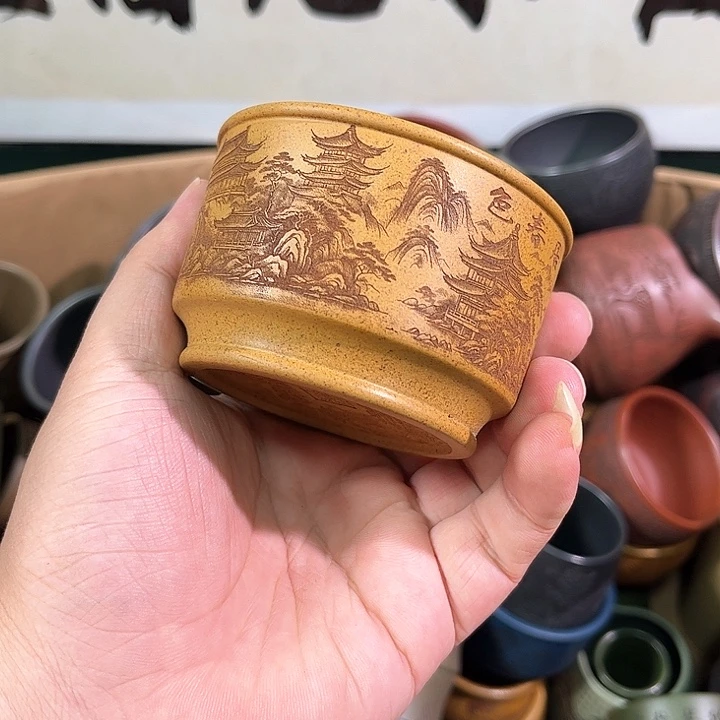 茶杯紫砂全手工紫砂主人杯