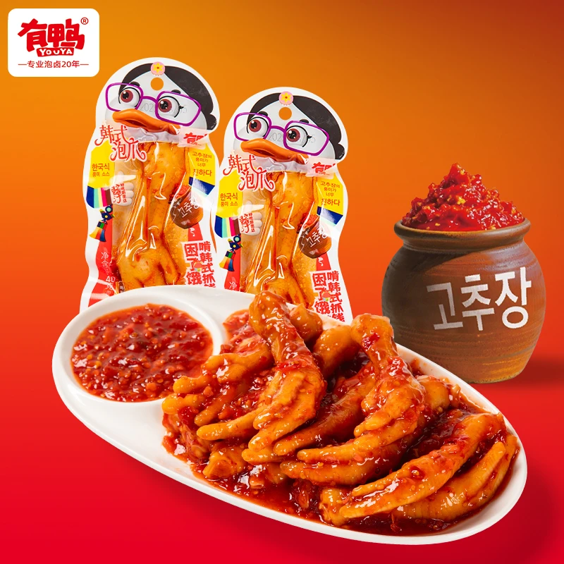 韩式泡爪甜辣酸爽泡爪鸡爪网红解馋夜宵宿舍办公室零食爆汁有鸭