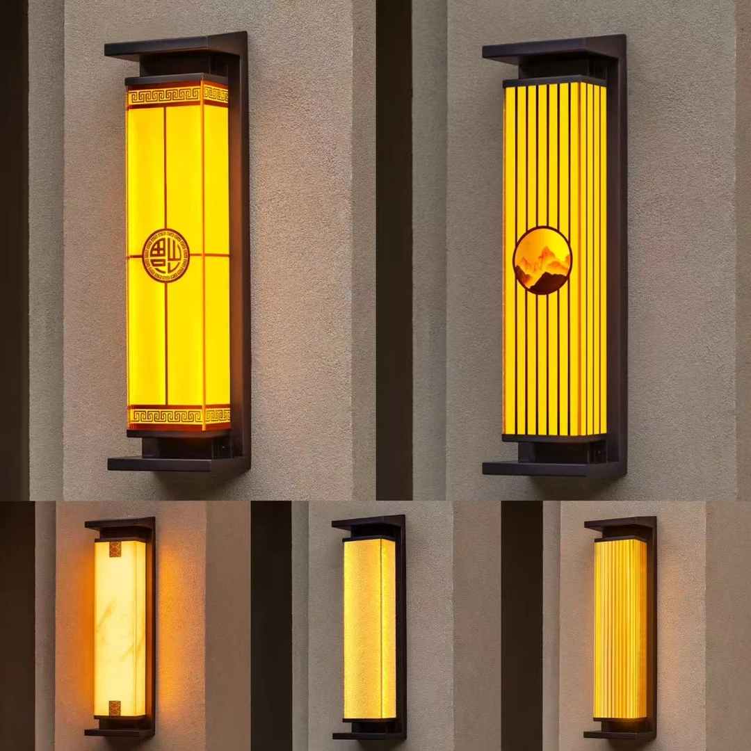 太阳能壁灯门庭灯大门柱子现代别墅门柱灯庭院阳台室外防水壁灯