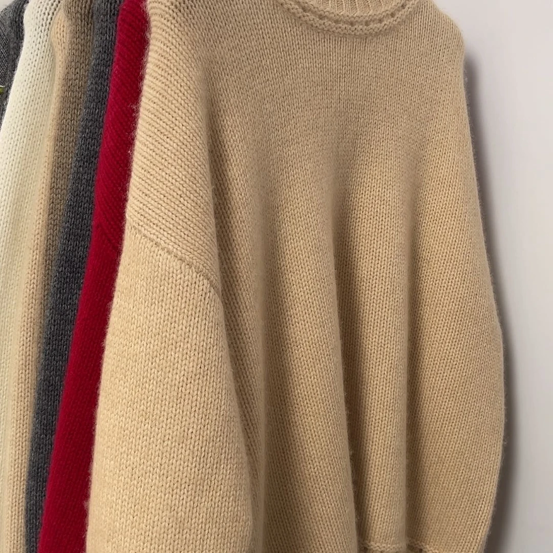 圆领 加厚 羊绒衫