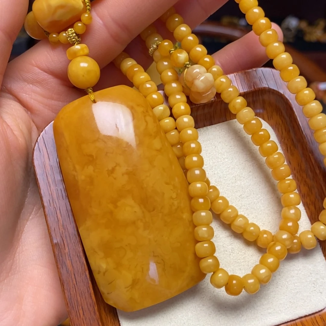 【闪购商品】蜜蜡颈饰未镶嵌项链