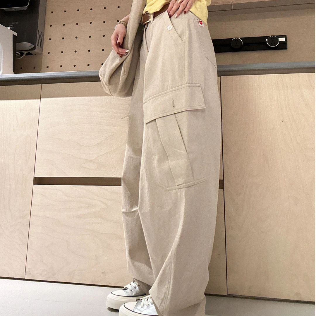 【大小姐家】欧韩货工装口袋休闲裤532787