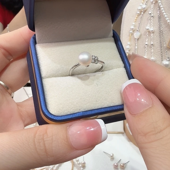 戒指淡水珍珠合金