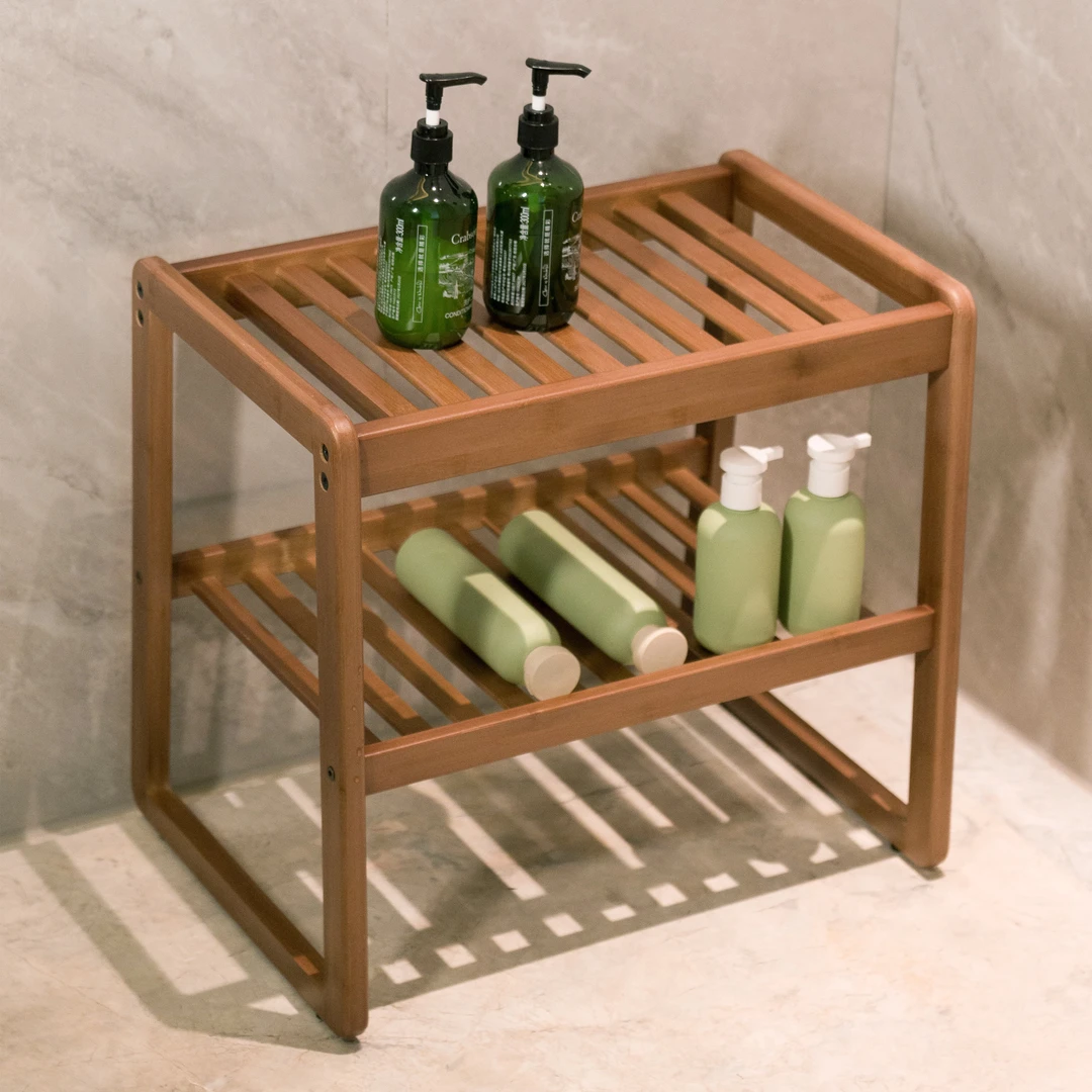 度庐防水明净浴室凳防滑老人小孩洗脚凳小户型换鞋凳阳台休闲椅