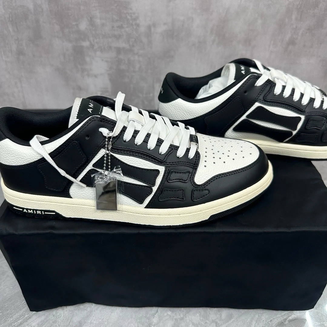 未使用 maje Amiri 低帮 黑骨头设计 板鞋 全新 36-45码