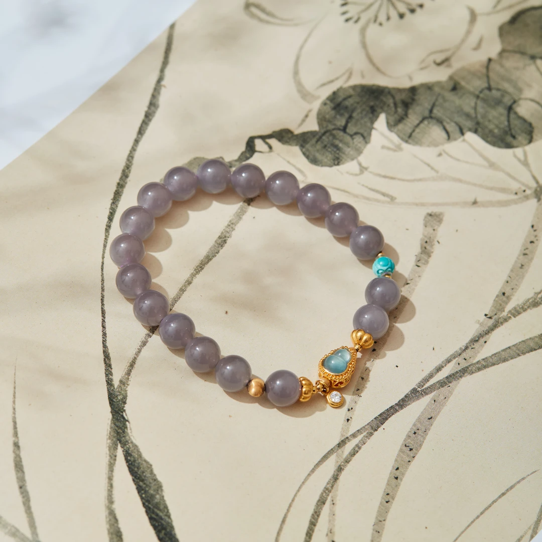 【云上雅岚】夙念丨18K烟紫单圈多样性发一#XYGD255022-C