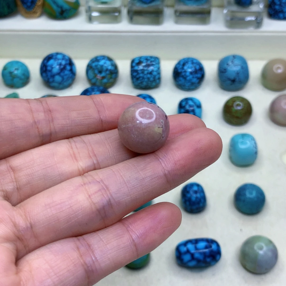 绿松石未镶嵌三彩随行