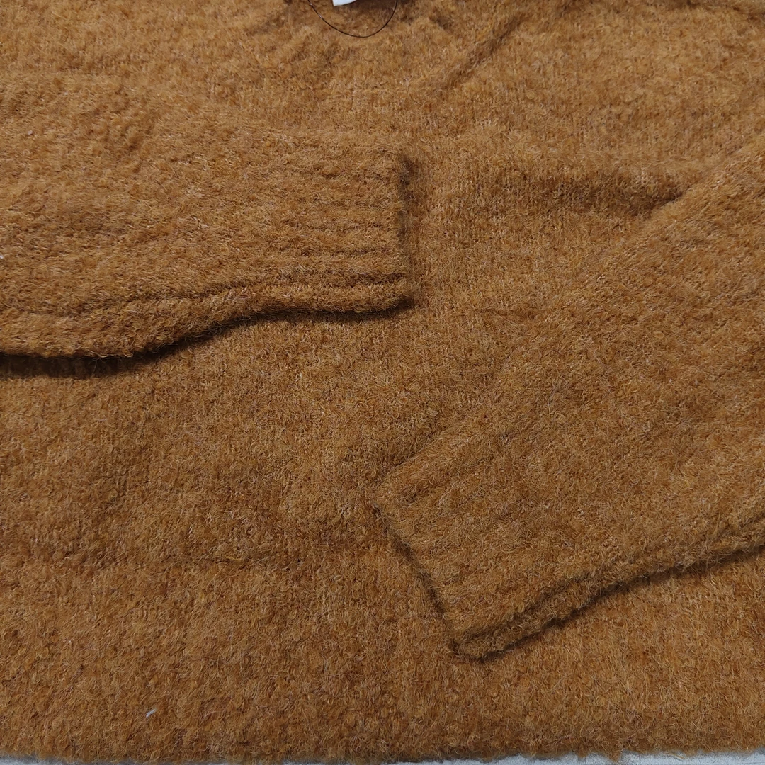 清357号毛衣针织圆领长袖纯色