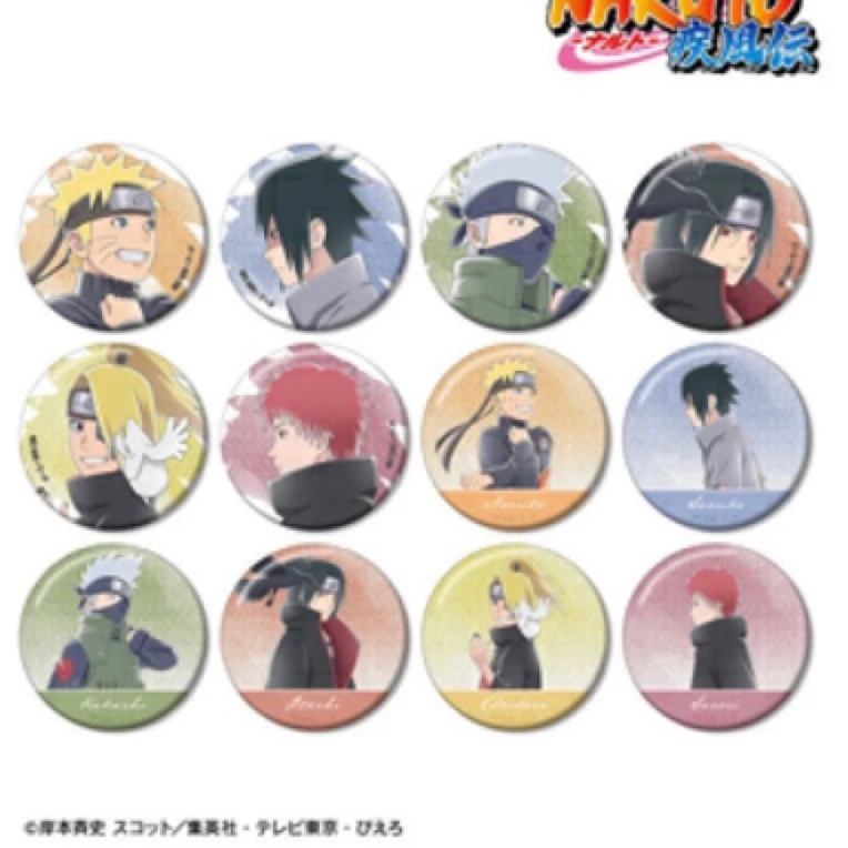 日谷 火影忍者 水彩步伐系列 徽章盲盒