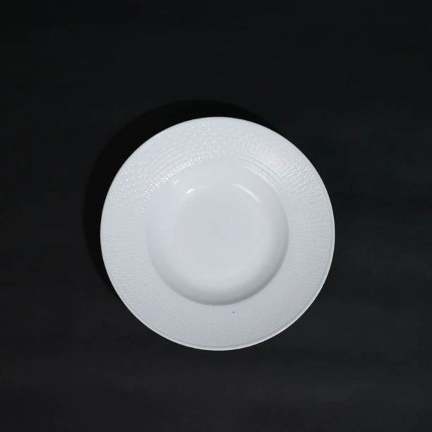 景德镇五花马9.5非凡汤盘（白）23*4.5