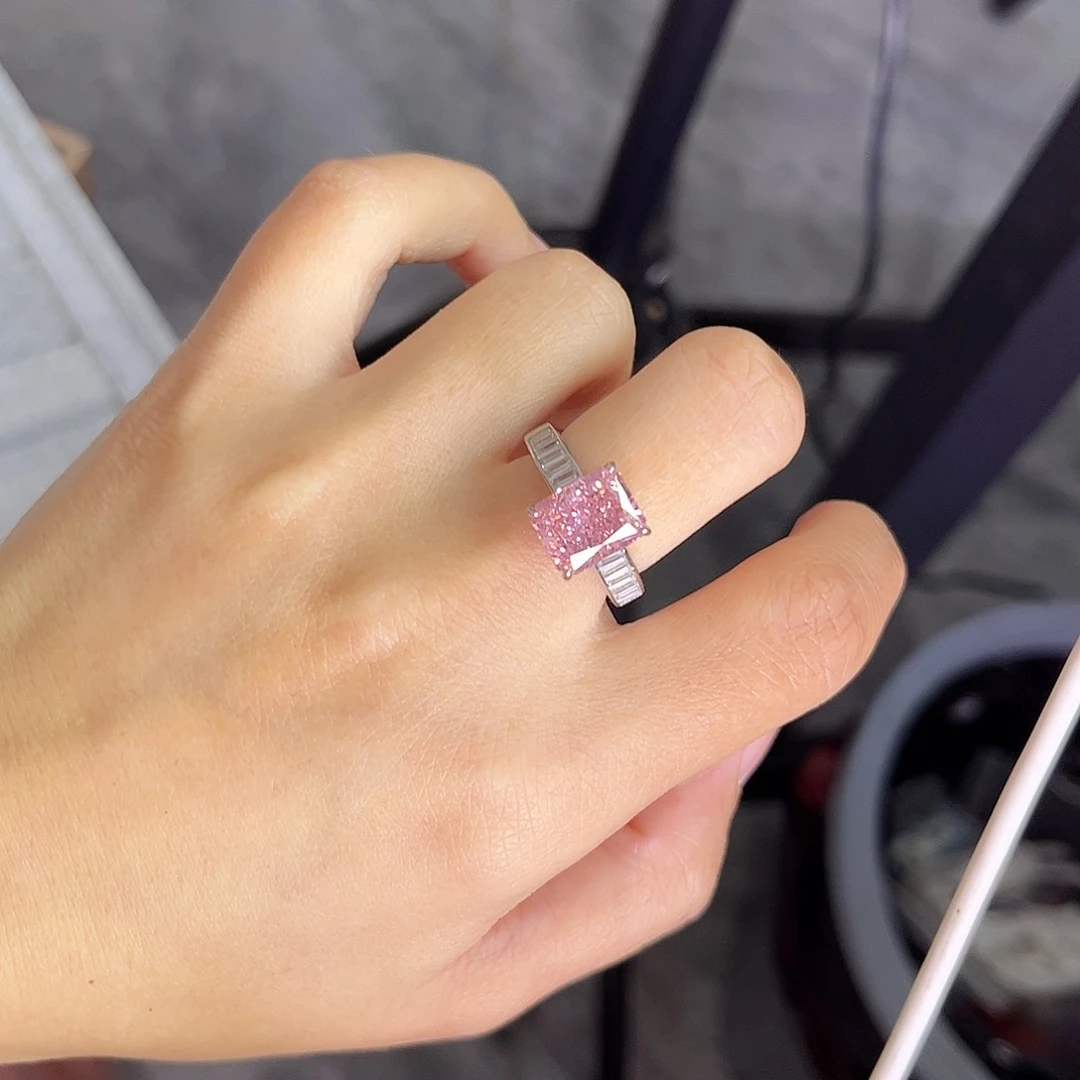 戒指蓝宝石银S925镶嵌