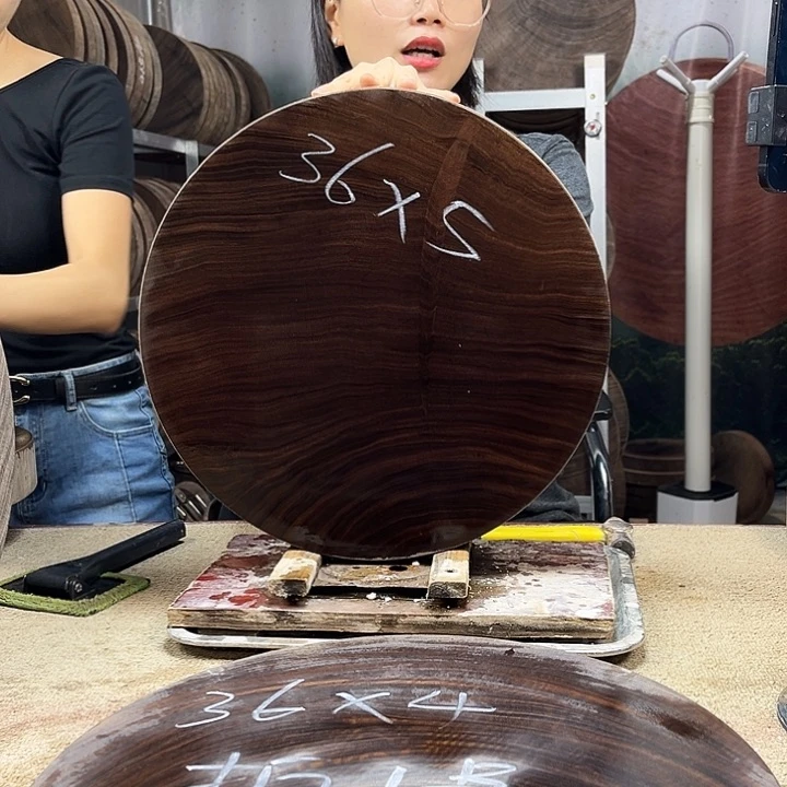 木正宗蚬木菜板圆形菜板