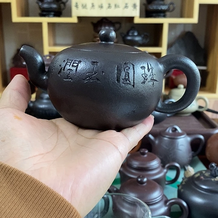 浑***在茶壶紫砂原矿石黄一粒珠250 cc左右