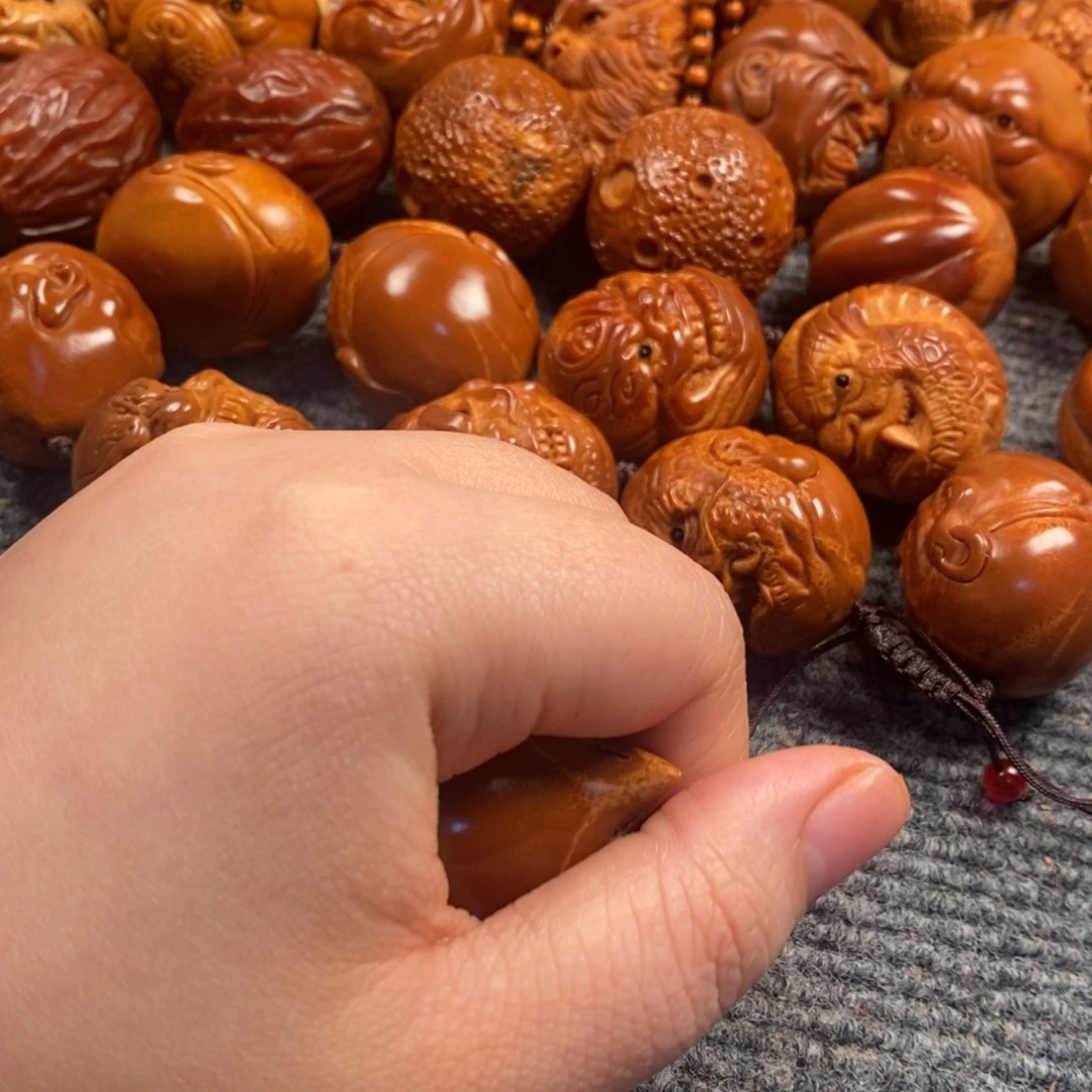 简***了手串/手链橄榄核精品六面一对