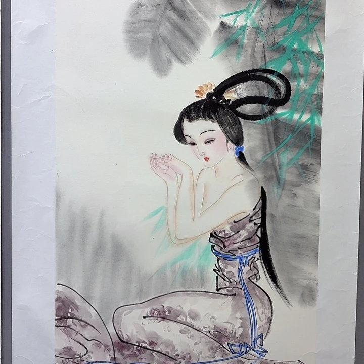 国画亲笔手绘放心去藏