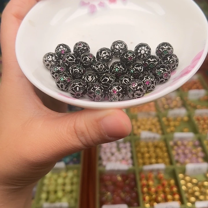 珐琅非遗传承手工圆珠扣