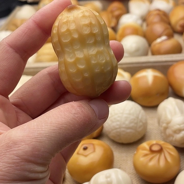 吊坠菩提根/象牙果烤色花生5131