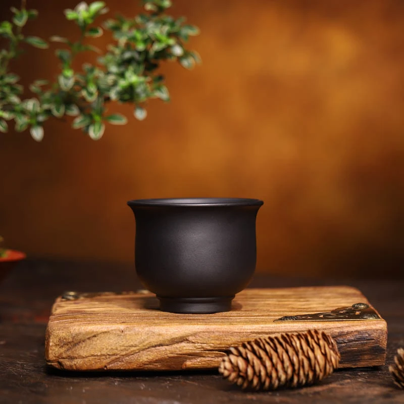 宜兴紫砂 |  泥料体验石黄铃铛紫砂主人杯