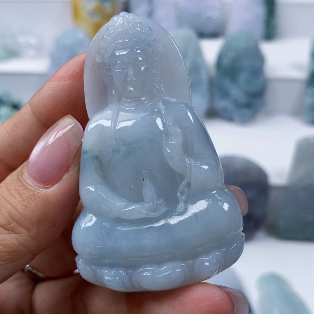墨***夕翡翠未镶嵌颈饰翡翠