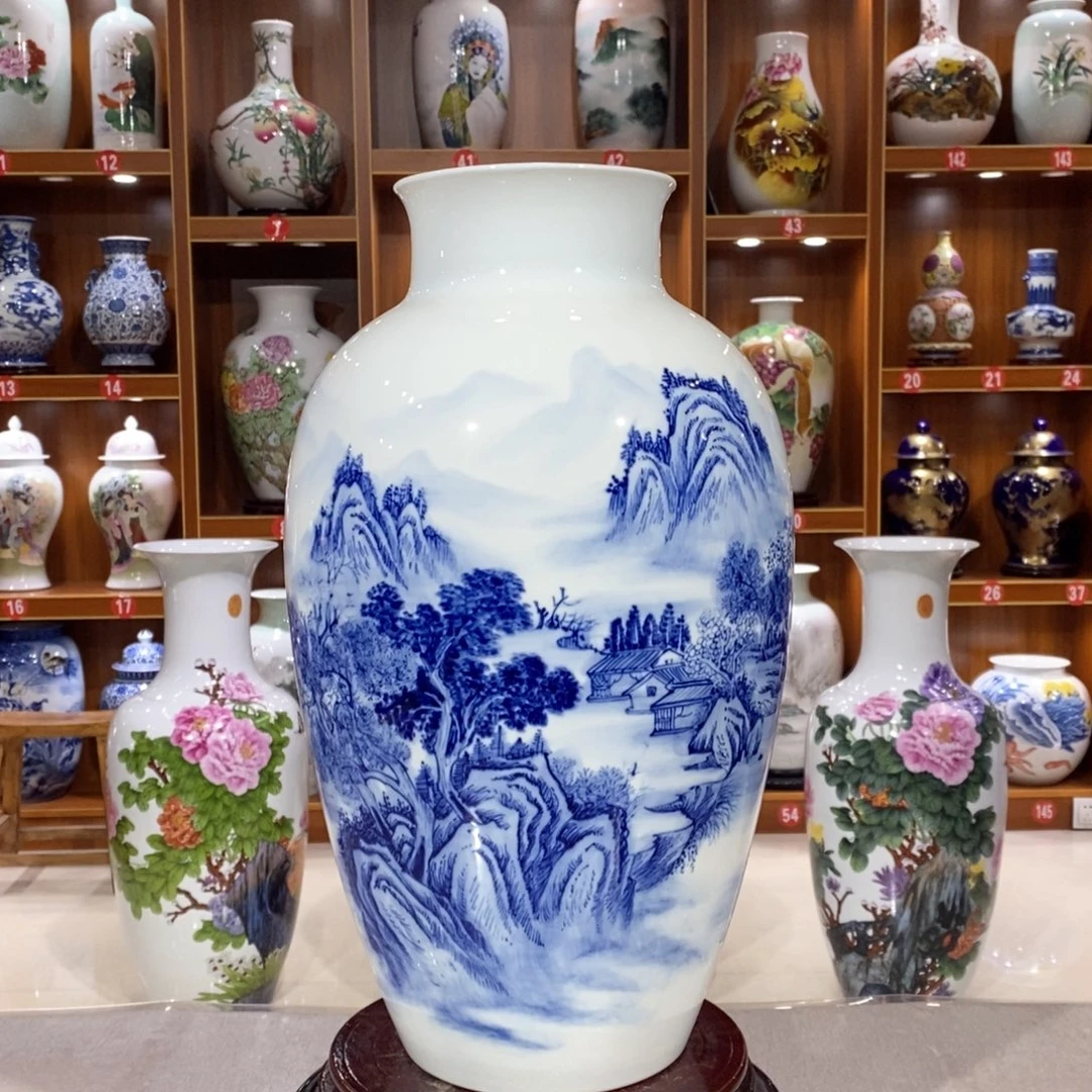 瓷摆件纯手工手绘，确保正品