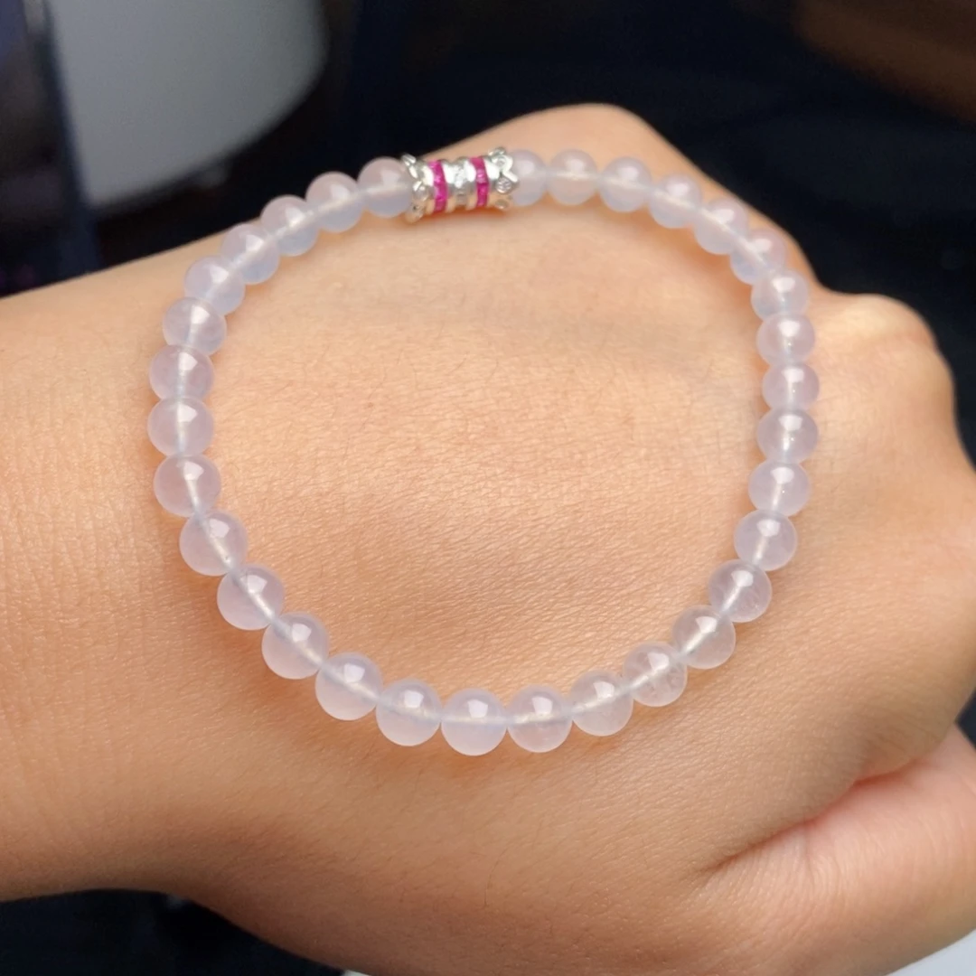 未镶嵌手串翡翠冰珠珠（卡5.2mm，32颗）