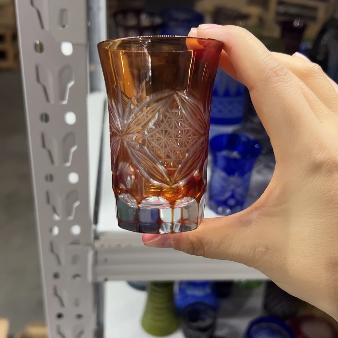 平底款水晶玻璃微瑕一个