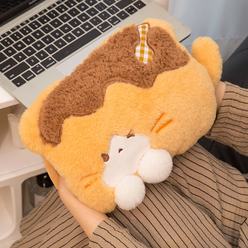 面包猫猫热水袋充电式电热宝防爆可爱电暖宝女生痛经冬季暖手神器