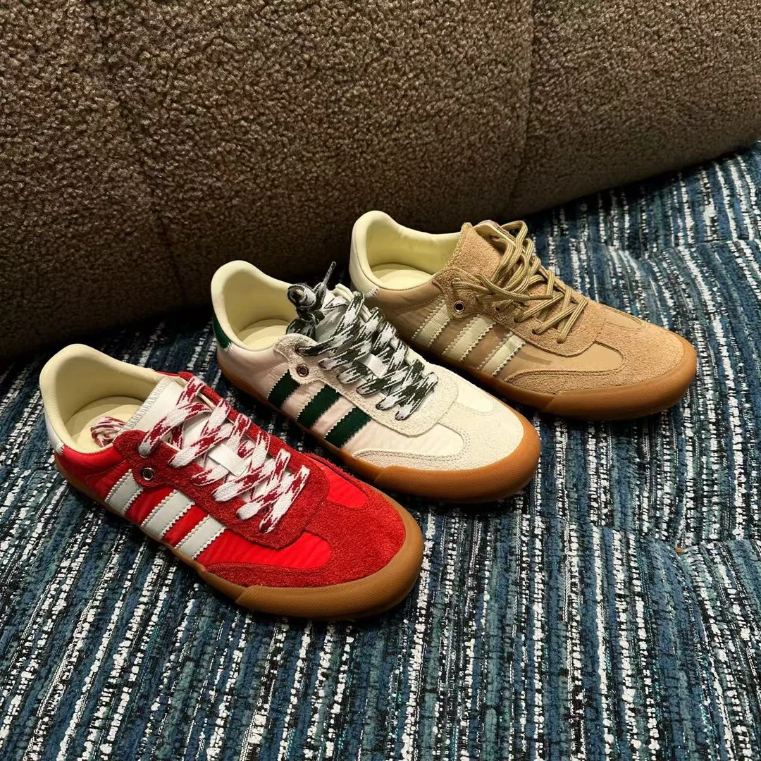 YAO PPARENTT-CCIILD美式复古系带平底休闲三条杠阿甘鞋NA00220