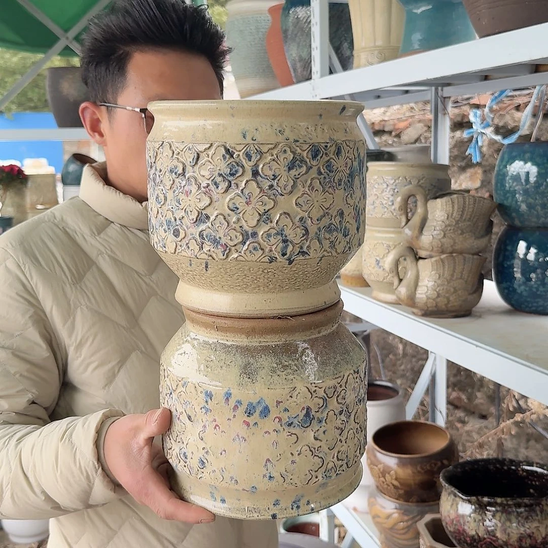 紫砂花盆瑕疵41两个两个