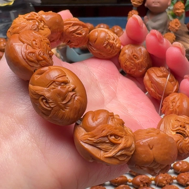 手串/手链橄榄核浮雕钟馗