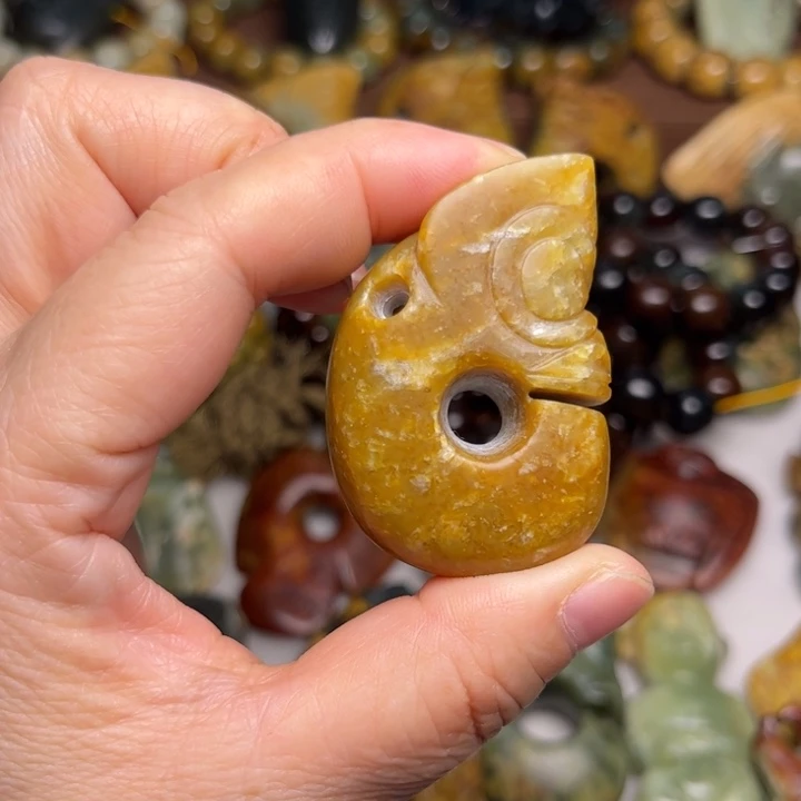 多***宝岫岩河磨玉（透闪石质玉）未镶嵌珠宝奇石