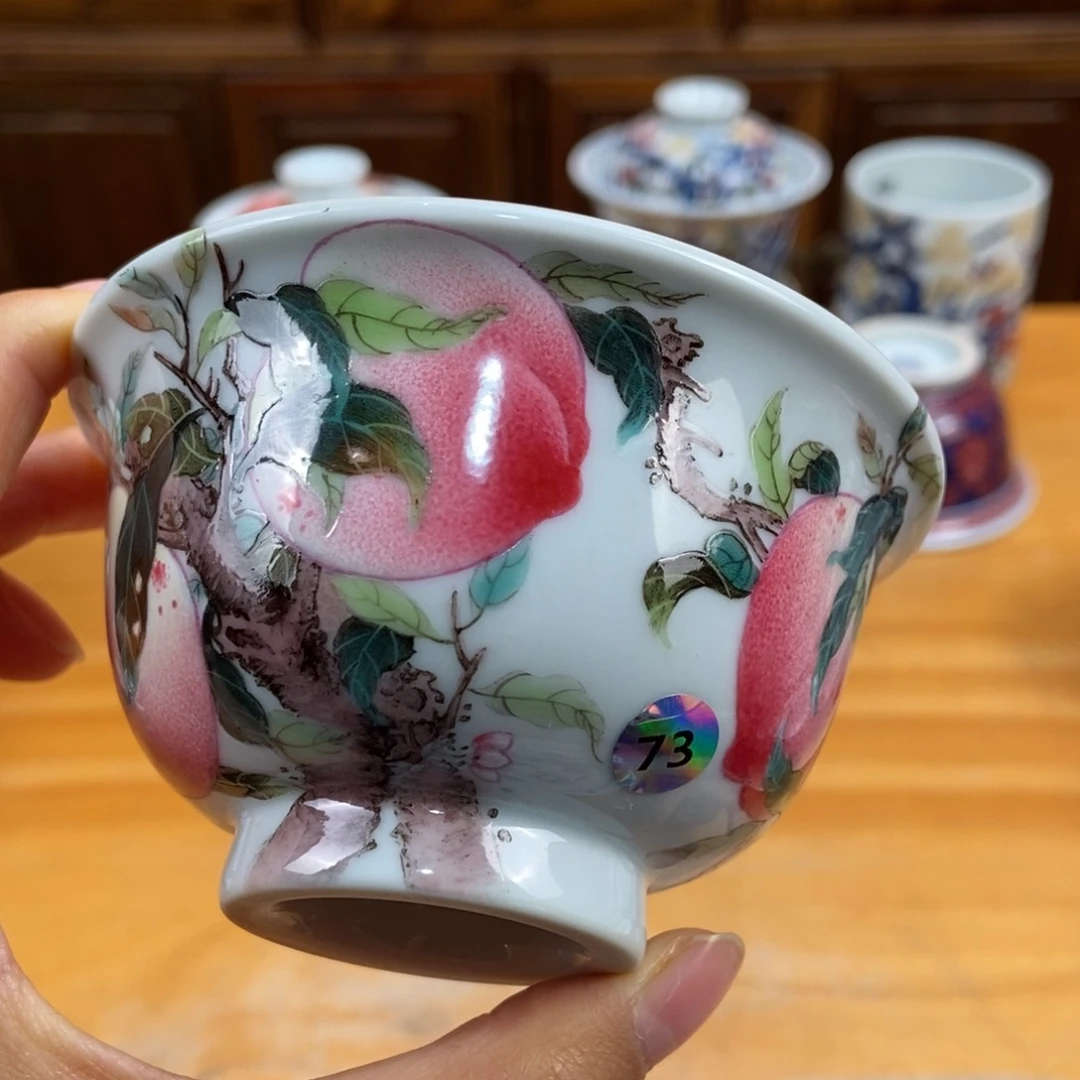 手绘现代茶具非古董