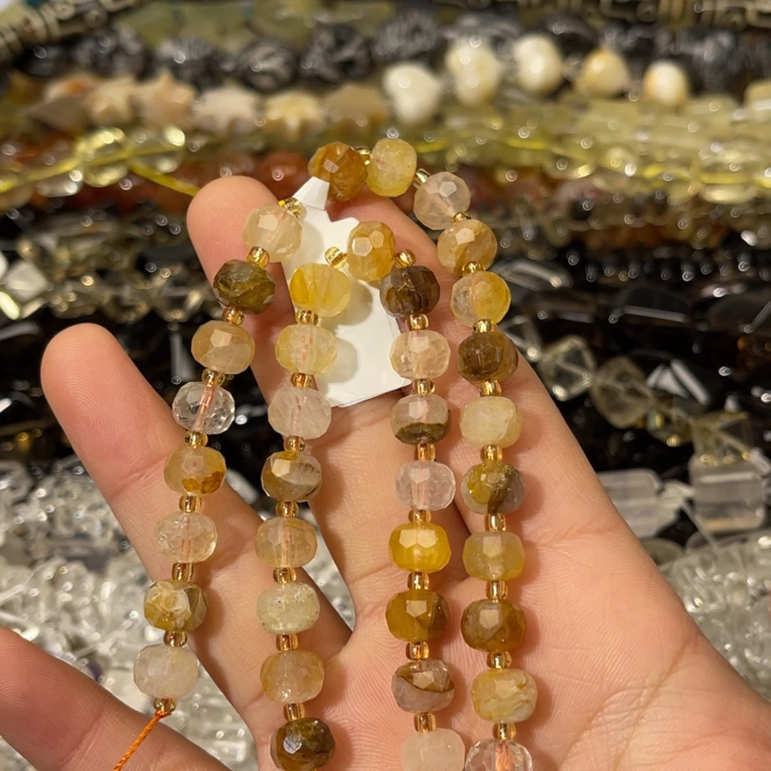 玛瑙/玉髓散珠浇花车轮