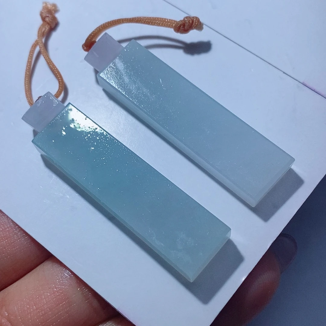 定制翡翠未镶嵌两件一起王炸