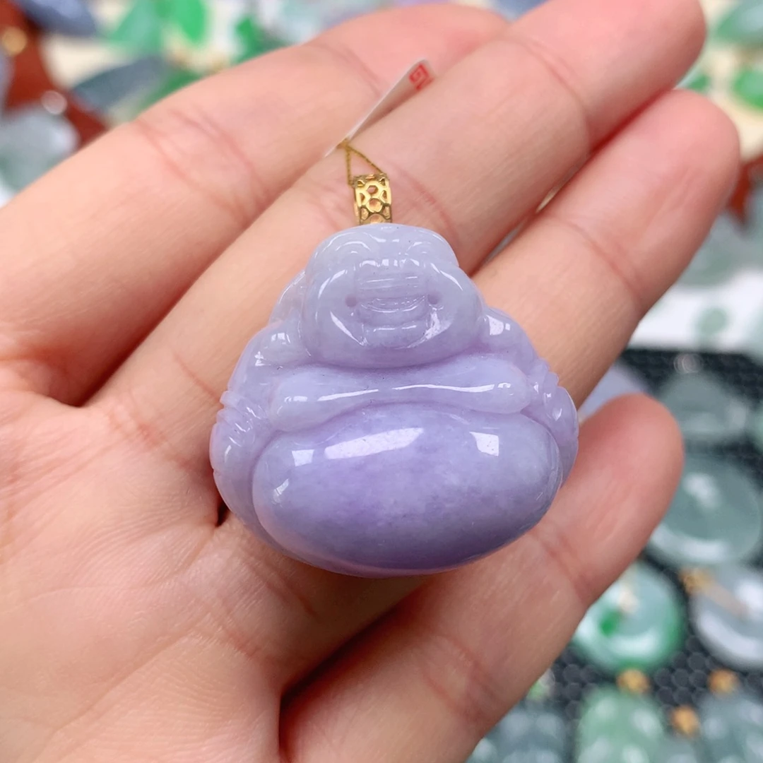 【闪购商品】翡翠吊坠(不含链)18K金镶嵌