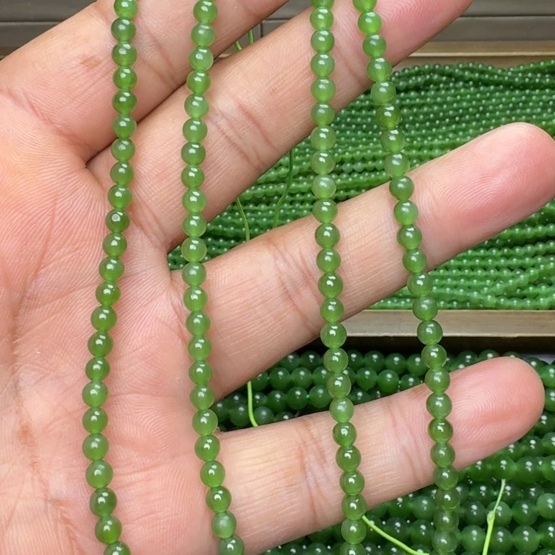 和田玉未镶嵌颈饰碧玉冰阳绿卡4