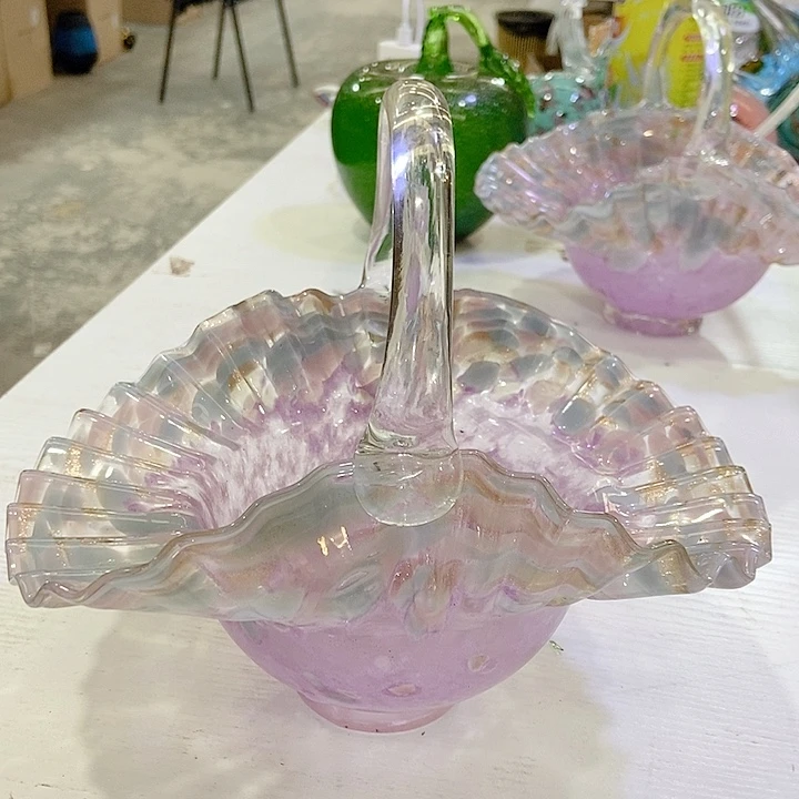 手工艺品琉璃琉璃花瓶高度22厘米22厘米