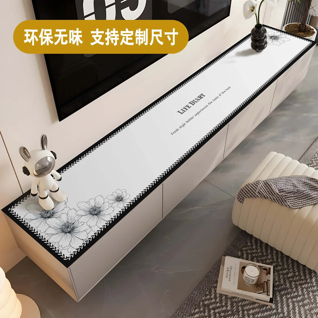 防水防油电视柜垫餐边柜鞋柜皮革桌垫免洗茶几布防烫简约轻奢